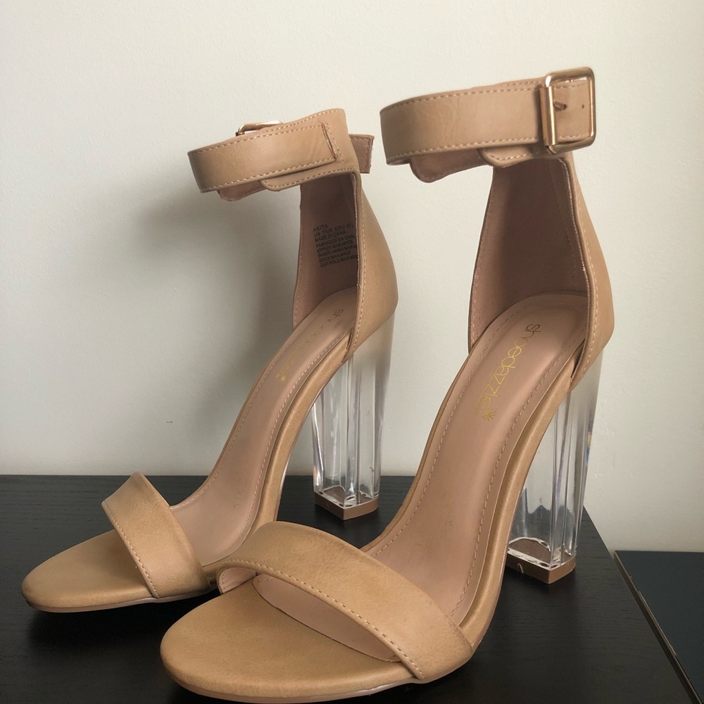 Nude high heels